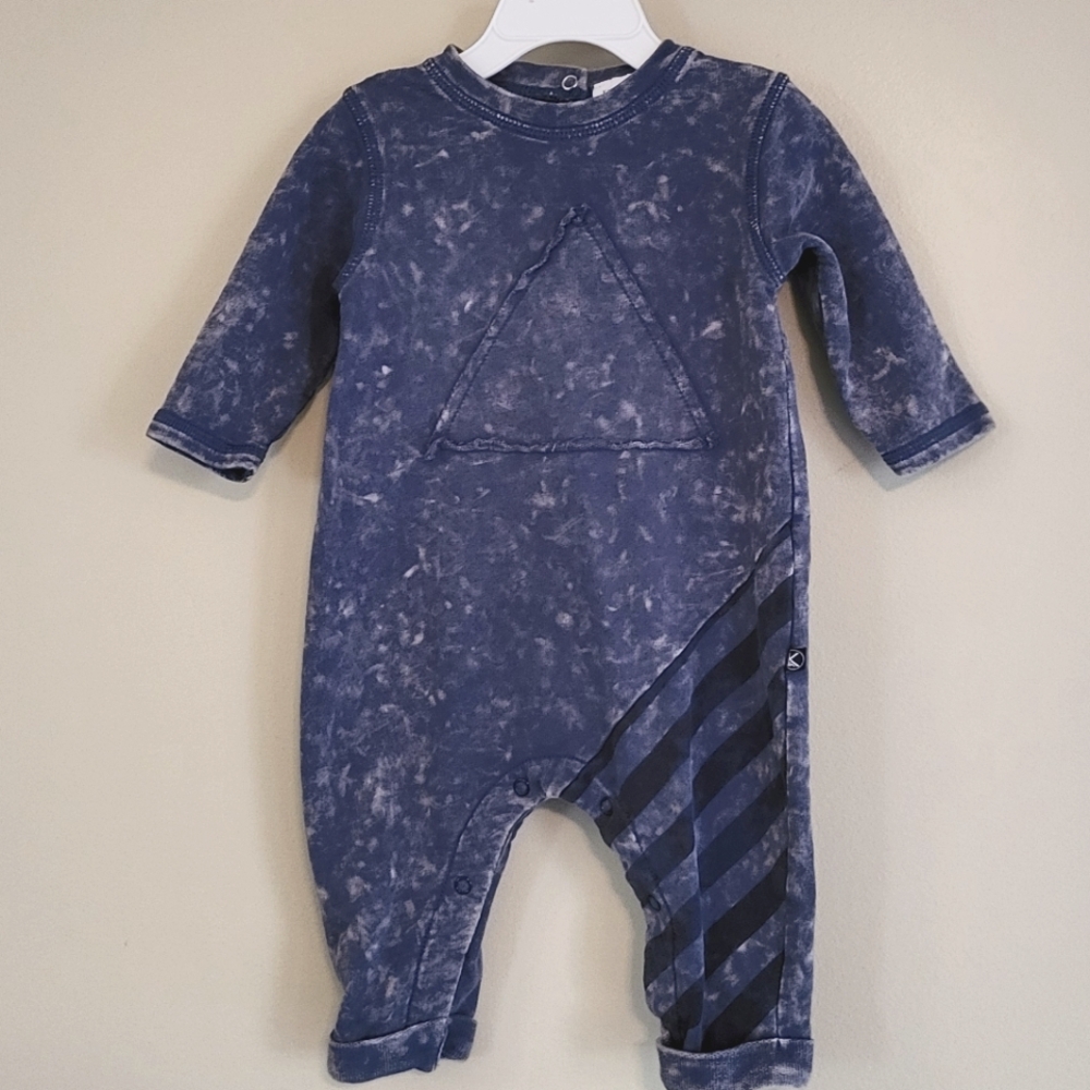 Kidding Around blue one piece romper